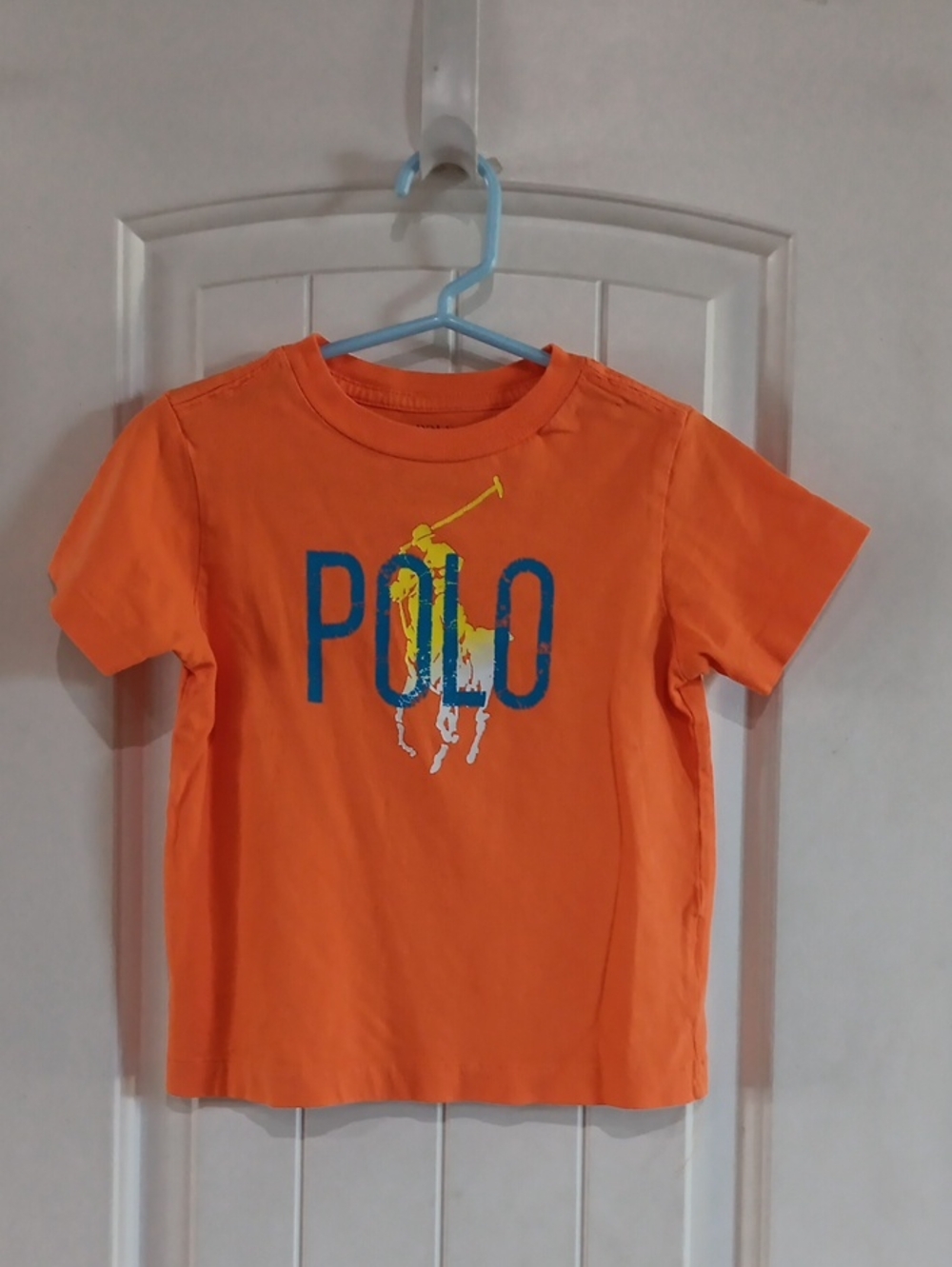Polo Ralph Lauren Boys Orange Big Pony Graphic T-Shirt 2T